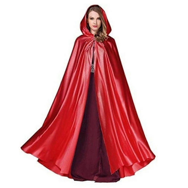 Cosplay Hooded Cloak Long Shawl Warm Poncho Show Costume for Christmas Show Party | Fruugo SG