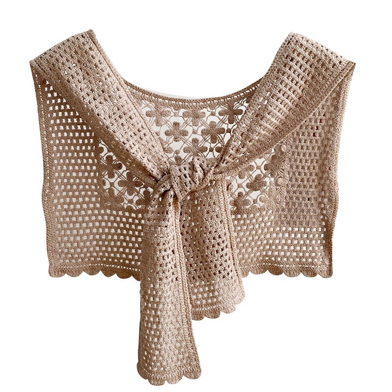 Cotton Shoulder Wrap Crochet Shawl Shrug Scarf Triangular Shawl Scarf Echarpe Scarves Women Ponchos Capes  2 | Fruugo SG