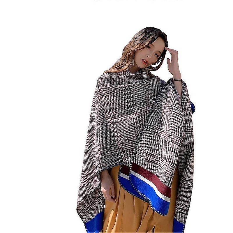 Houndstooth Winter Shawl Wrap Pashmina Poncho Open front Cardigant for Lady | Fruugo SG
