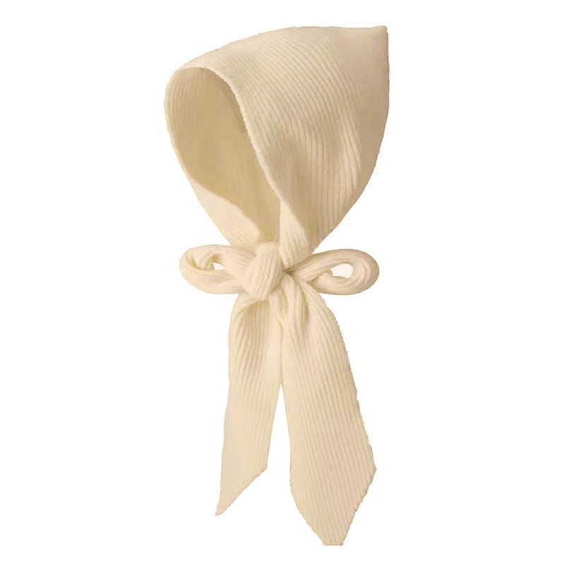 Women Hooded Shawl Solid Color Lace-up Knitted Shawl Autumn Winter Elastic Versatile Casual Hat | Fruugo SG