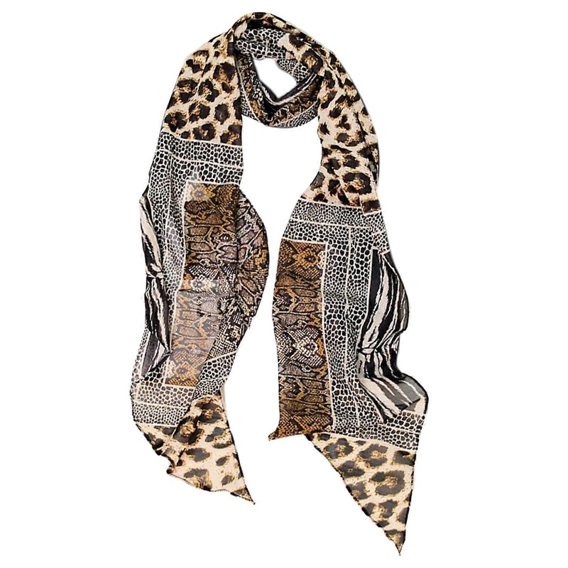 Women Winter Leopard Pattern Scarf Warm and Stylish Neckerchief Fashion Scarves Elegant Women’s Accessory  python leopard brown | Fruugo SG