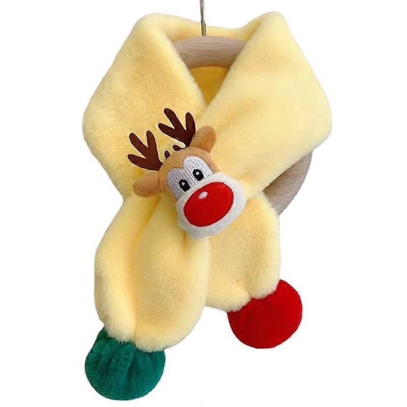 ZK-Cute Children’s Christmas Elk Scarf Winter Scarf (Yellow) | Fruugo SG