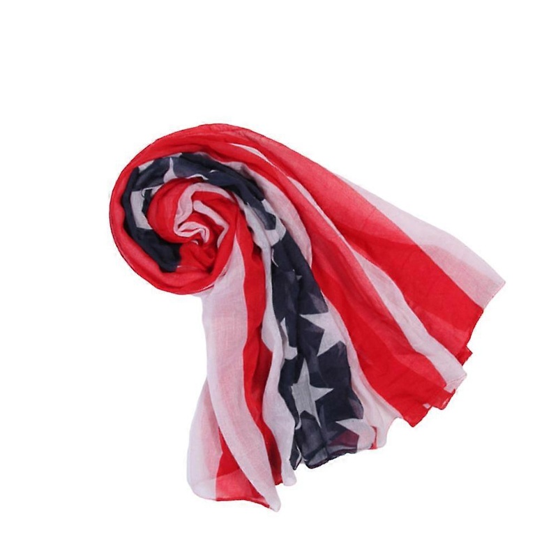 Evening Wraps And Shawls American Flag Printed Scarf Multi Rectangular Outing Everyday Use Dress Up 1Set | Fruugo SG