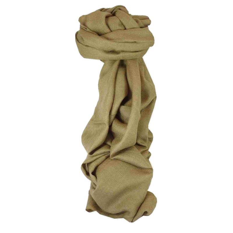 Fine Cashmere Scarf Karakoram Birds-Eye Weave Fallow by Pashmina & Silk | Fruugo SG