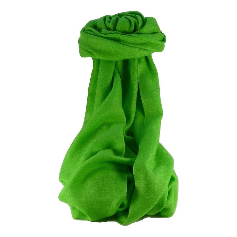 Fine Cashmere Scarf Karakoram Birds-Eye Weave Jade by Pashmina & Silk | Fruugo SG