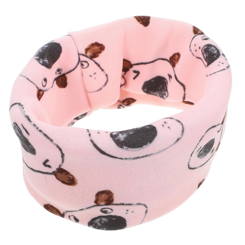Kids Neckerchief Warm Scarf Pink Cotton Round Neck Elegant Design Winter Days 1Pc | Fruugo SG
