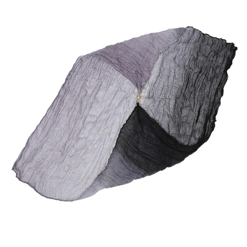Linen Square Scarf Crinkle Design Skin Protection For Women Daily Life Work Travel Black 1Pack | Fruugo SG