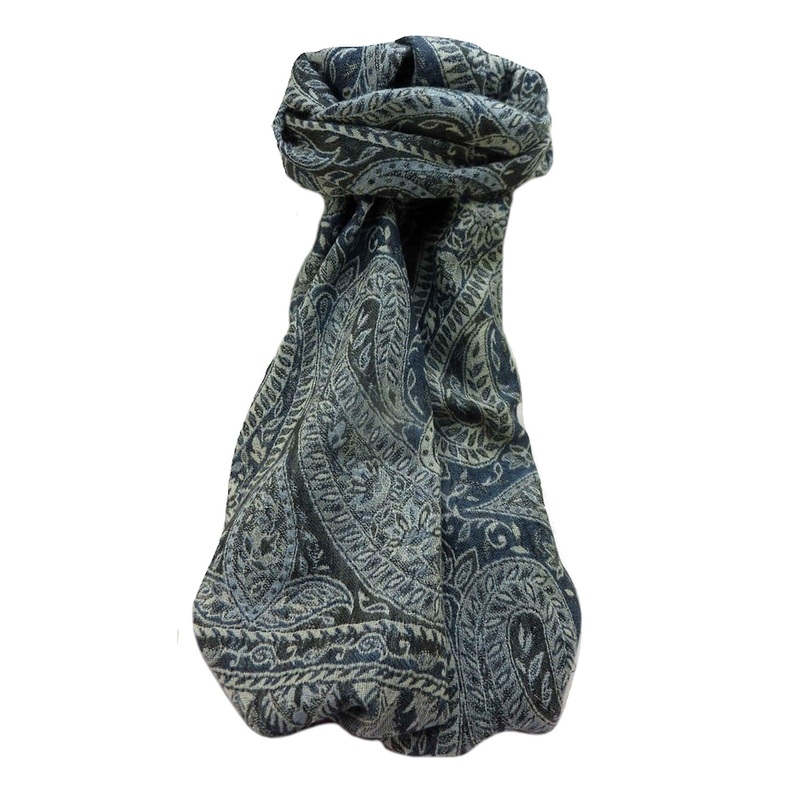 Muffler Scarf 3189 In Fine Pashmina Wool Heritage Range by Pashmina & Silk | Fruugo SG