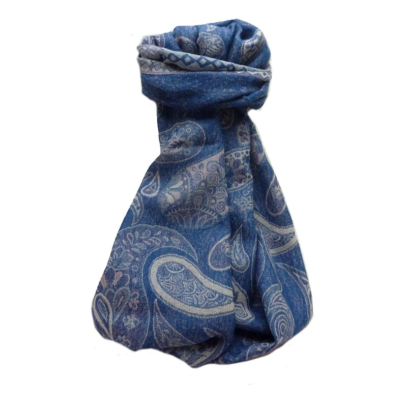 Muffler Scarf 6609 in Fine Pashmina Wool Heritage Range by Pashmina & Silk | Fruugo SG