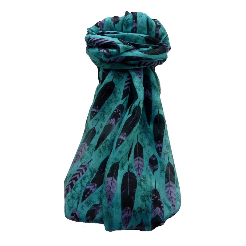 Mulberry Silk Contemporary Long Scarf Floral F242 by Pashmina & Silk | Fruugo SG