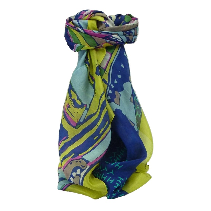 Mulberry Silk Contemporary Square Scarf Palar Multicolor by Pashmina & Silk | Fruugo SG