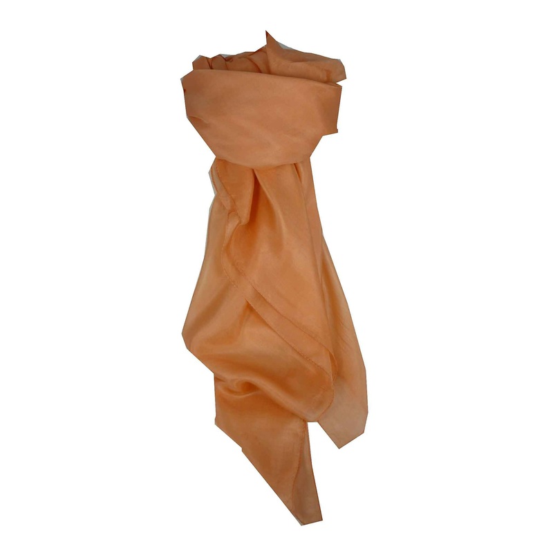 Mulberry Silk Hand Dyed Square Scarf Melon from Pashmina & Silk | Fruugo SG