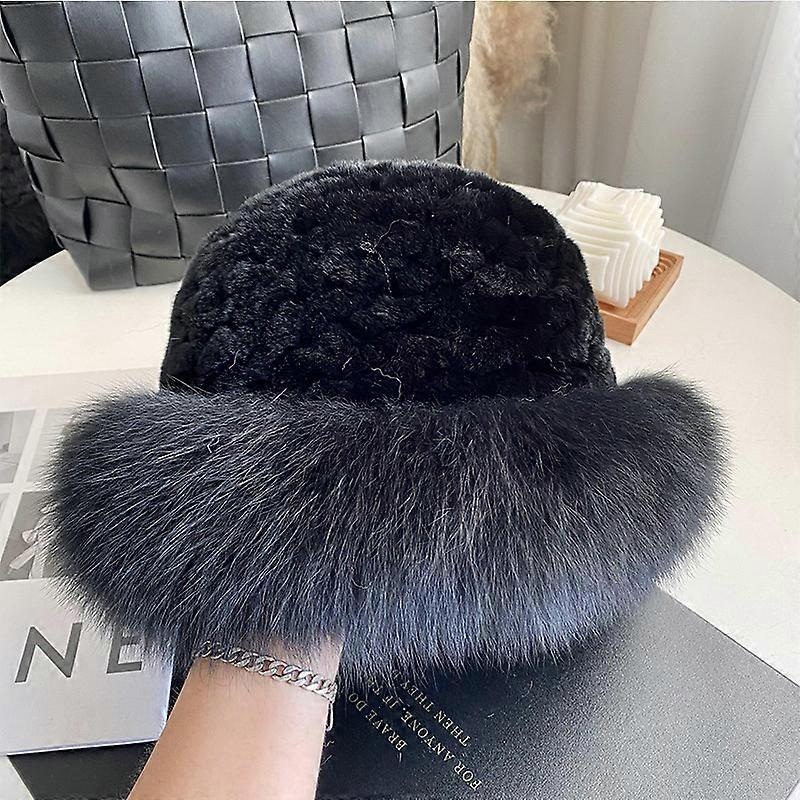 women’s autumn and winter fisherman hat temperament fur hat | Fruugo SG
