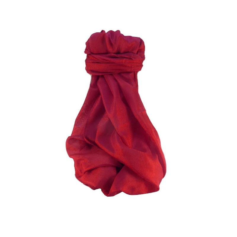 Varanasi Silk Long Scarf Heritage Range Rangasan Red by Pashmina & Silk | Fruugo SG